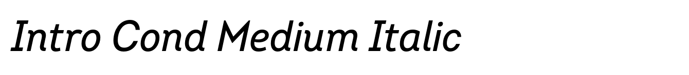 Intro Cond Medium Italic